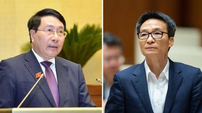 Quốc hội chính thức phê chuẩn miễn nhiệm chức vụ Phó Thủ tướng nhiệm kỳ 2021-2026 đối với hai ông Phạm Bình Minh và Vũ Đức Đam