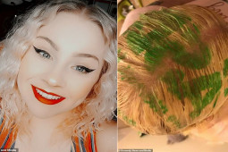 Bạn trẻ - Cuộc sống - Cô gái “khóc thét” với mái tóc tự nhuộm tại nhà