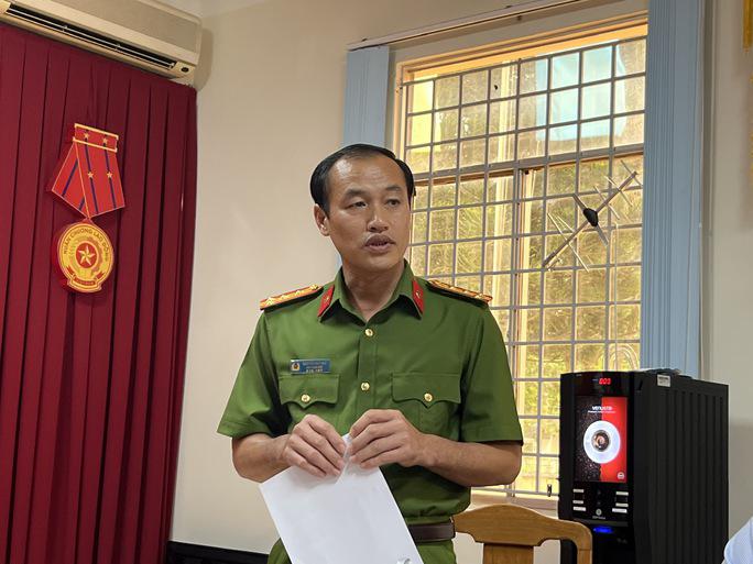 Đại tá Nguyễn Huy Hải, Phó Giám đốc Công an tỉnh Bình Phước, thông tin nhanh về vụ tai nạn