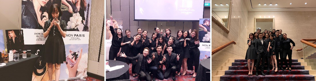 Training tour cho YSL Beauté ở Singapore