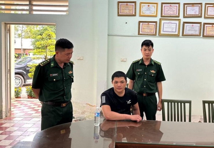 Nghi can Phạm Trung Vinh lẫn trốn sang Campuchia đã bị bắt giữ. Ảnh: CTV