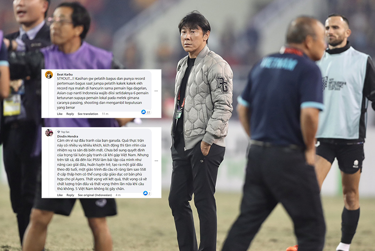 Fan Indonesia khuyên HLV Shin Tae Yong từ chức