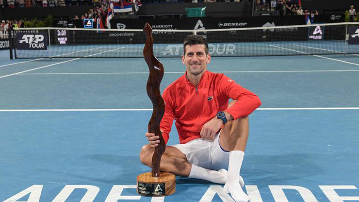 Novak Djokovic đã có chức vô địch ở Adelaide để chạy đà cho Australian Open 2023