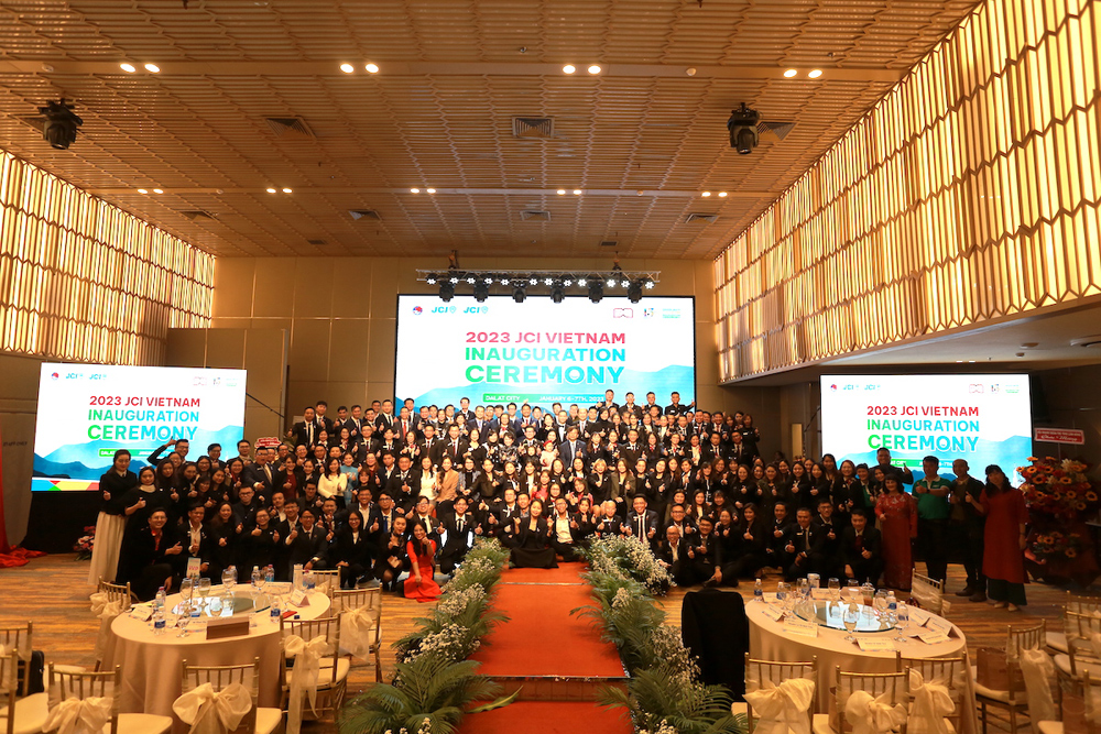 &nbsp;Toàn thể đại hội Lễ nhậm chức JCI Việt Nam 2023.