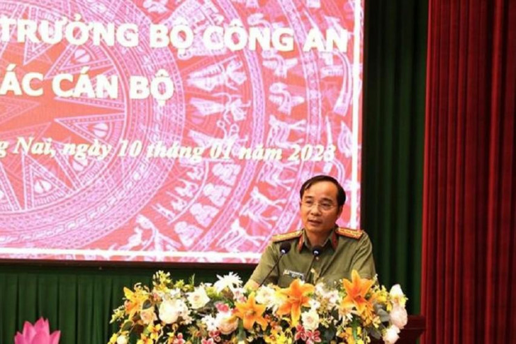 Đại tá Nguyễn Xuân Thao phát biểu tại buổi lễ. Ảnh: CAĐN.