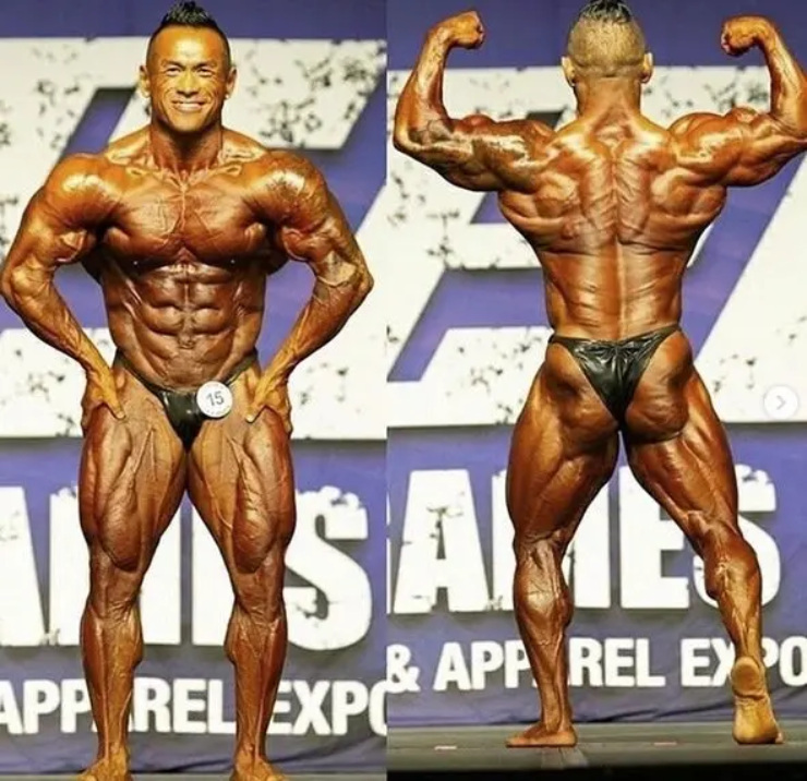1. Hidetada Yamagishi (Nhật Bản) là một trong những vận động viên thể hình hàng đầu thế giới. Anh đã nhiều lần lọt vào Top 10 của cuộc thi Mr Olympia. VĐV Nhật Bản có chiều cao 1m63, nặng 100 kg, sở hữu những thớ cơ săn chắc, được tô điểm bằng những sợi gân hằn lên cơ thể, ở mỗi cuộc thi thế giới Yamagishi thực sự nổi bật so với các đối thủ. Yamagishi từng là chuẩn mực, phá vỡ những định kiến về thể hình châu Á.