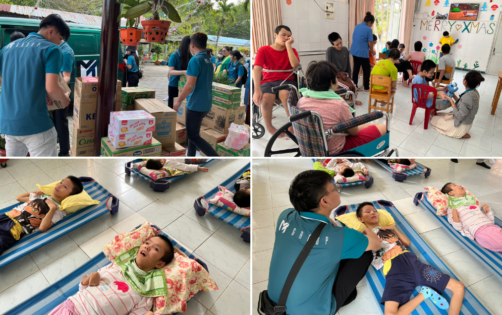 MT GROUP trao tặng trại mồ côi Thiên Phước nhu yếu phẩm và thực phẩm.