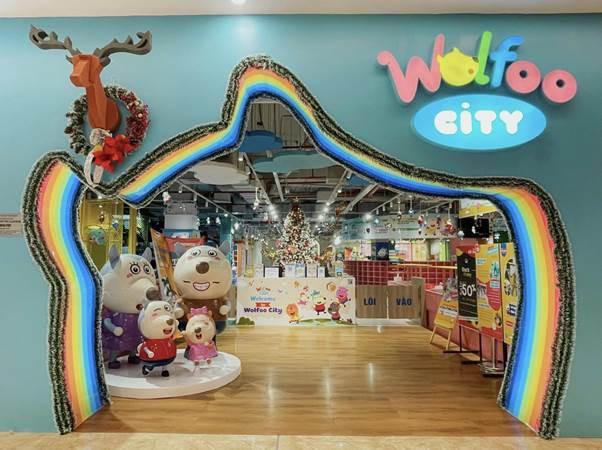 Khu vui chơi Wolfoo City tại Hà Nội.