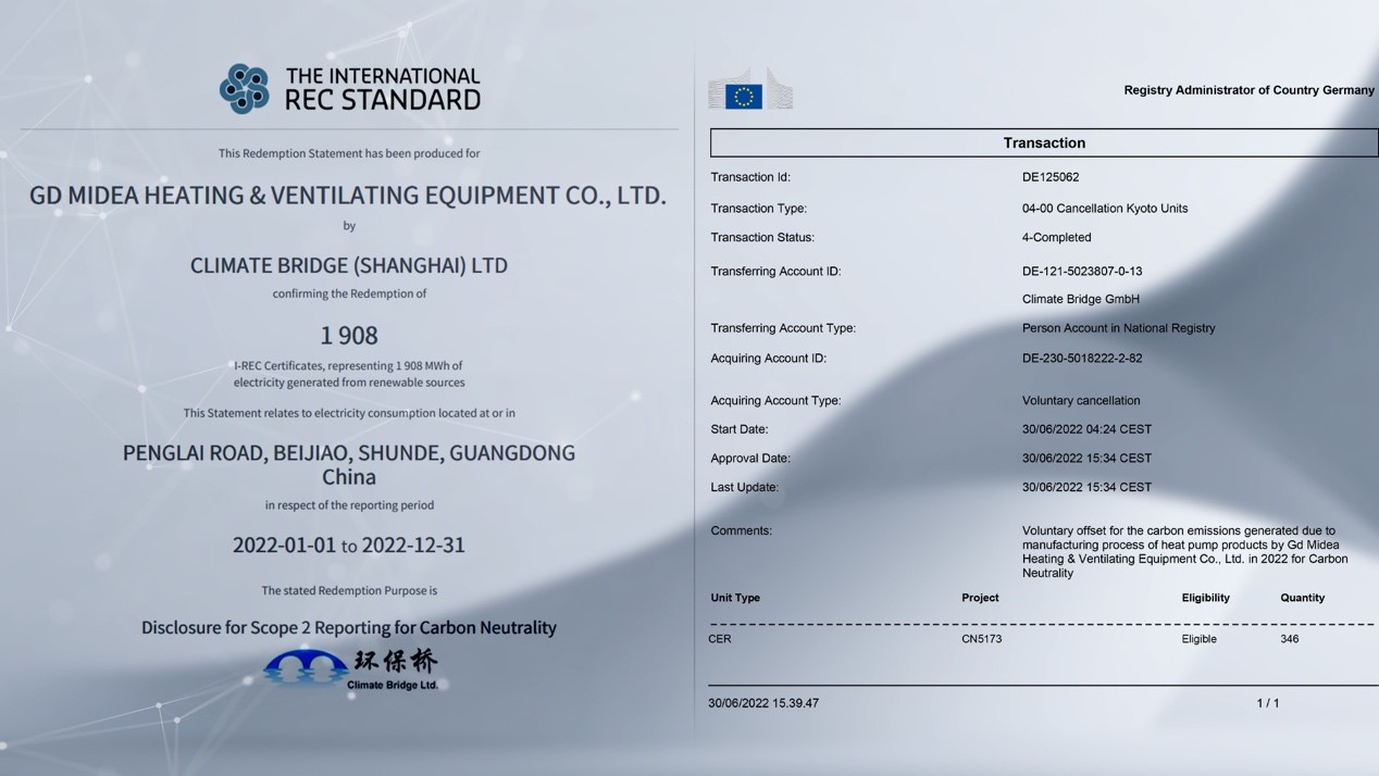 Dây chuyền sản xuất máy bơm nhiệt Midea Building Technologies đã được đạt được chứng nhận SGS theo đề xuất của CBAM - 3