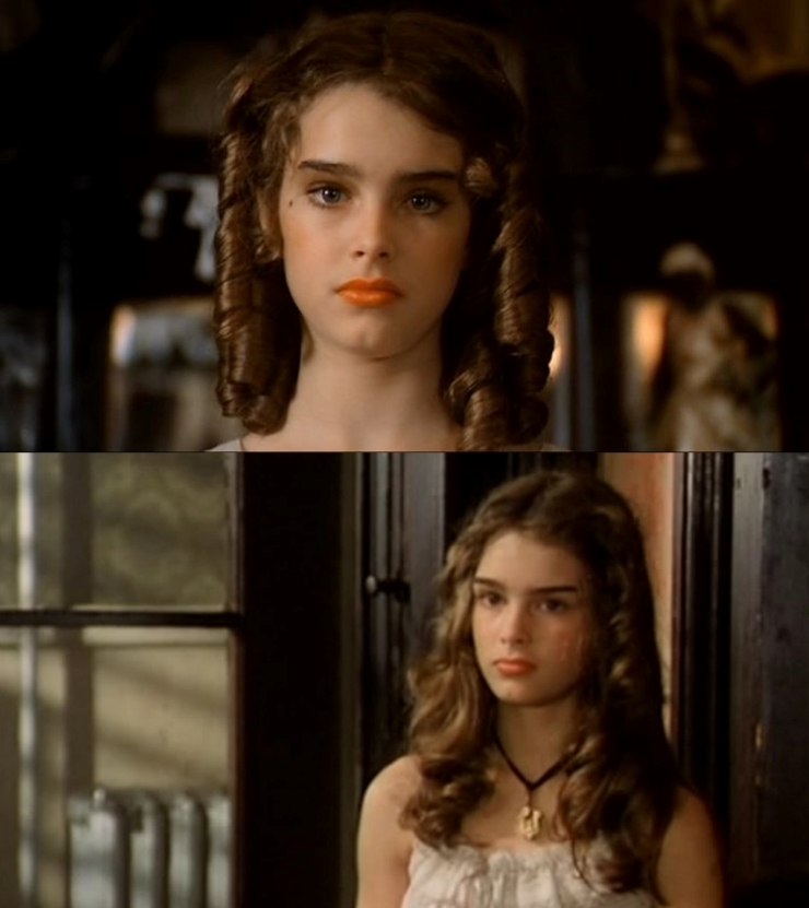 Năm 12 tuổi, Brooke Shields khiến cả thế giới ngỡ ngàng khi vào vai một cô gái điếm trong bộ phim &#34;Pretty Baby&#34; (1978).
