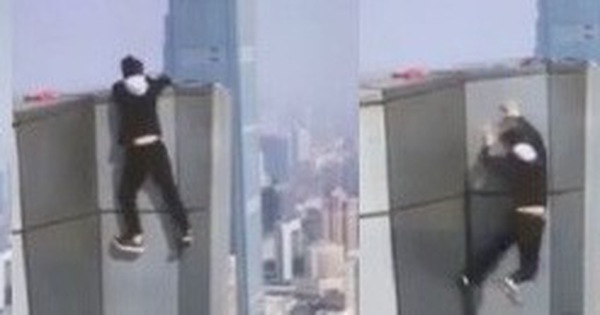 Wu Yongning tuột tay rơi xuống từ tầng 62 của một tòa nhà ở tỉnh Hồ Nam, Trung Quốc, năm 2017