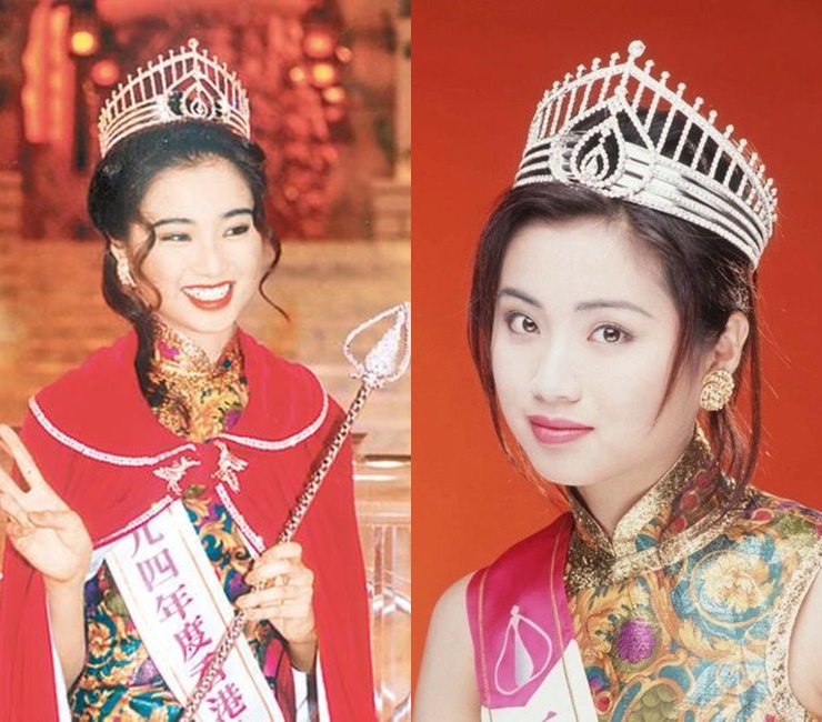 Nhan sắc của Đàm Tiểu Hoàn khi đăng quang ngôi vị Hoa hậu Hồng Kông năm 1994.