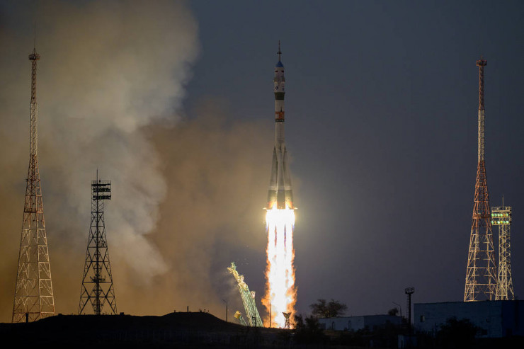 Tàu Soyuz MS-22 khi được phóng lên vũ trụ vào tháng 9-2022