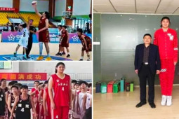 Thể thao - "Khủng long" bóng chuyền 15 tuổi cao 2m26, một trận ghi tới 68 điểm