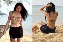 Đời sống Showbiz - "Nữ thần streamer" mặc táo bạo trên bãi biển khiến cánh mày râu “bối rối”