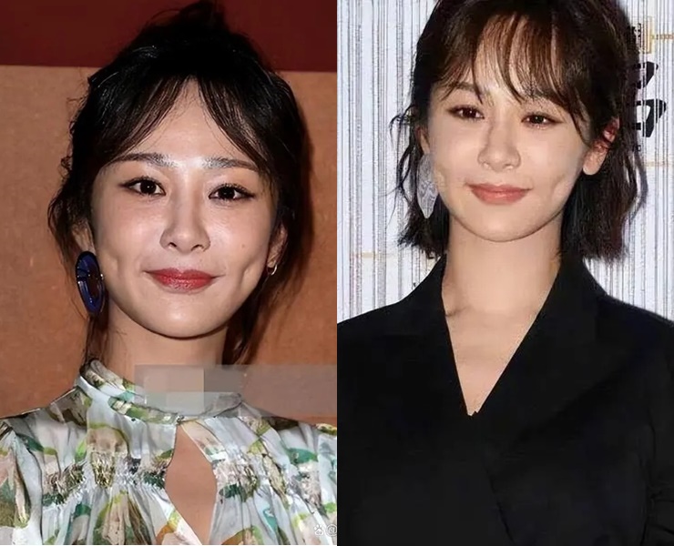 Qua ống kính phóng viên, khuyết điểm nhan sắc của Dương Tử lộ rõ.