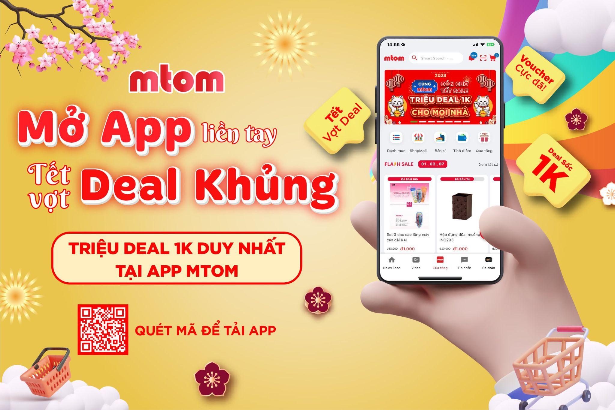 Sàn MTOM tung triệu deal 1K chào đón Tết Quý Mão - 3