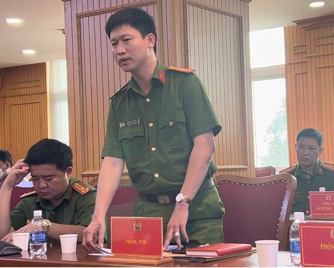 Thiếu tá Lại Phú Cường, Phó Trưởng phòng PC03 thông tin liên quan đến trung tâm đăng kiểm 61-06D