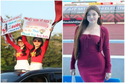 Đời sống Showbiz - Bạn gái Lâm Tây và dàn hot girl gây "náo loạn" đường phố trong trận ĐT Việt Nam hòa ĐT Thái Lan