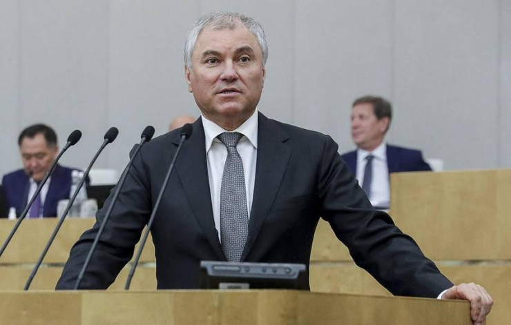 Chủ tịch Duma Quốc gia Nga Vyacheslav Volodin. Ảnh: AP