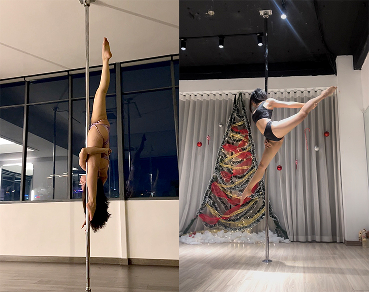 Thu Nga tập 2-3 tiếng mỗi buổi trong dịp Tết