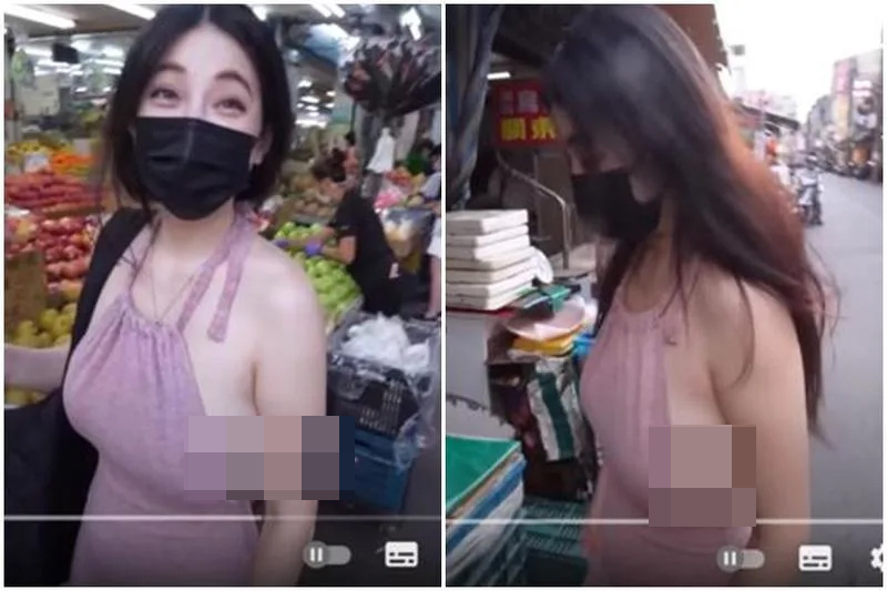 Một cô gái Đài Loan gây chú ý trong clip thực hiện thử thách đi chợ Tết.