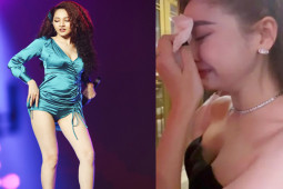 Nhạc - "Em gái mưa", Bảo Anh thận trọng vì váy siêu ngắn