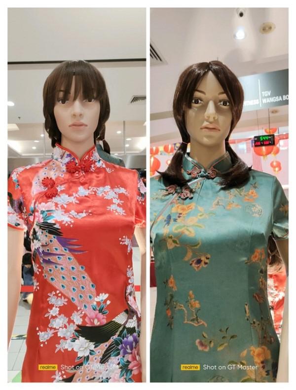 Khi có ánh sáng tốt hơn và ma-nơ-canh được buộc tóc lại thì trông có phần bớt kinh dị. Ảnh: Rebecca Rb.