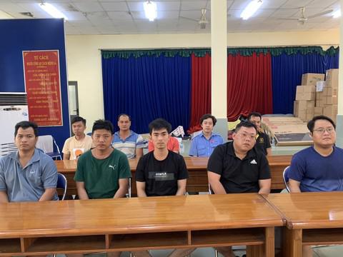 Các đối tượng bị bắt giữ