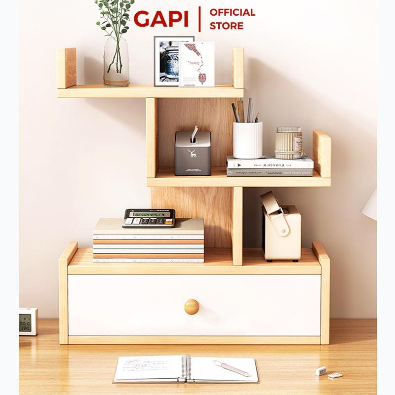 Kệ sách để bàn GAPI với hộc để đồ tiện lợi hiện đang có giá ưu đãi chỉ 350.000 đồng trong hôm nay.