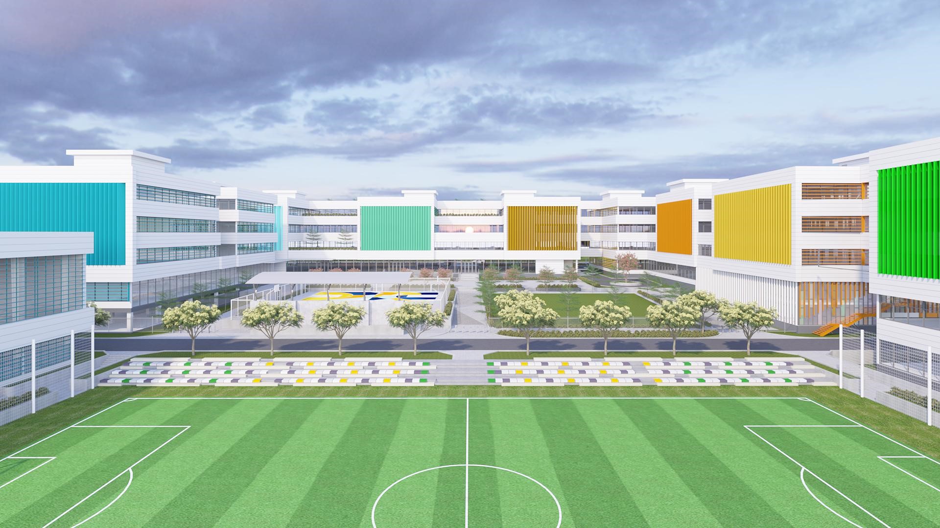 Khuôn viên rộng lớn với hơn 31.000 m2