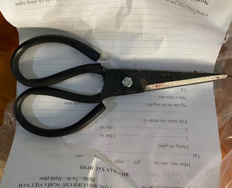 Hung khí gây án. Ảnh: VÕ TÙNG