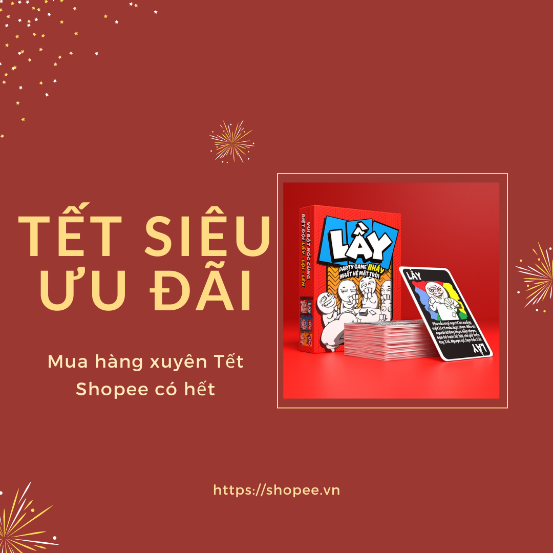 Combo bài boardgame Lầy - Lội - Lên giảm chỉ còn 169.000 đồng, cho bạn những trận cười rộn rã trong chuyến đi đầu năm.