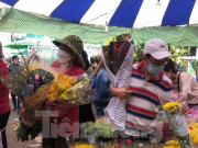 Hoa 'đại hạ giá' chiều 29 Tết ở TPHCM