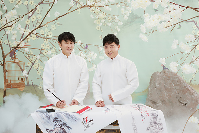 Hai chàng nghệ sĩ đã đồng hành cùng Hà Phương thời gian qua - Trần Sang và Thái San