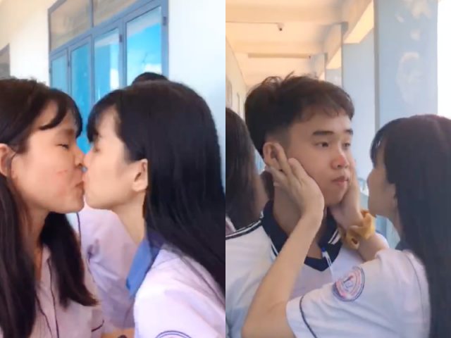 Nữ sinh quay clip trao nụ hôn chia tay tới từng bạn trong lớp, hội nam sinh ”mừng hụt”