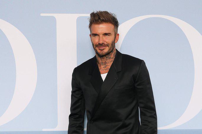 David Beckham trong chương trình giới thiệu trang phục nam Xuân Hè 2023 trong khuôn khổ Tuần lễ Thời trang Paris vào ngày 24-6-2022 tại thủ đô Paris - Pháp. Ảnh: WIREIMAGE