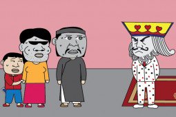 Tranh vui - Nỗi lòng của phụ huynh khi tiền lì xì của con bị "ông già" này lấy hết