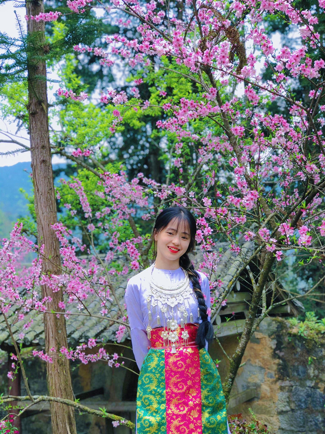 Thiếu nữ trong trang phục dân tộc Mông đón Tết với vẻ đẹp tựa bông hoa núi rừng - 8