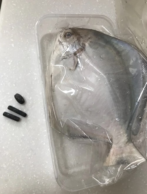 Mua cá về làm món ăn ngày Tết, không ngờ tìm thấy 7 viên chì nặng 100g bên trong - 3