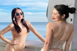 Thời trang - Khổng Tú Quỳnh, "vợ đại gia Hà Tĩnh" mê diện váy áo "tàng hình", bị nhận xét mặc như không