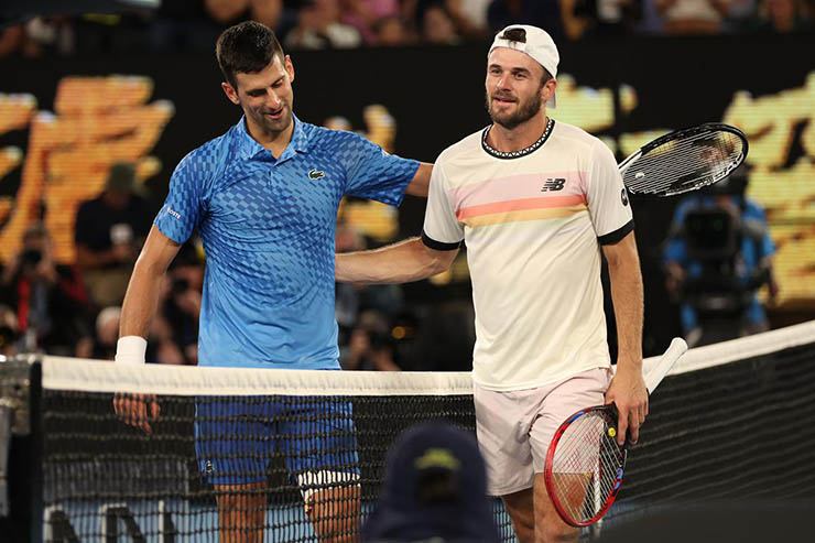 Djokovic đánh bại&nbsp;Tommy Paul chỉ sau 3 set đấu ở bán kết Australian Open 2023
