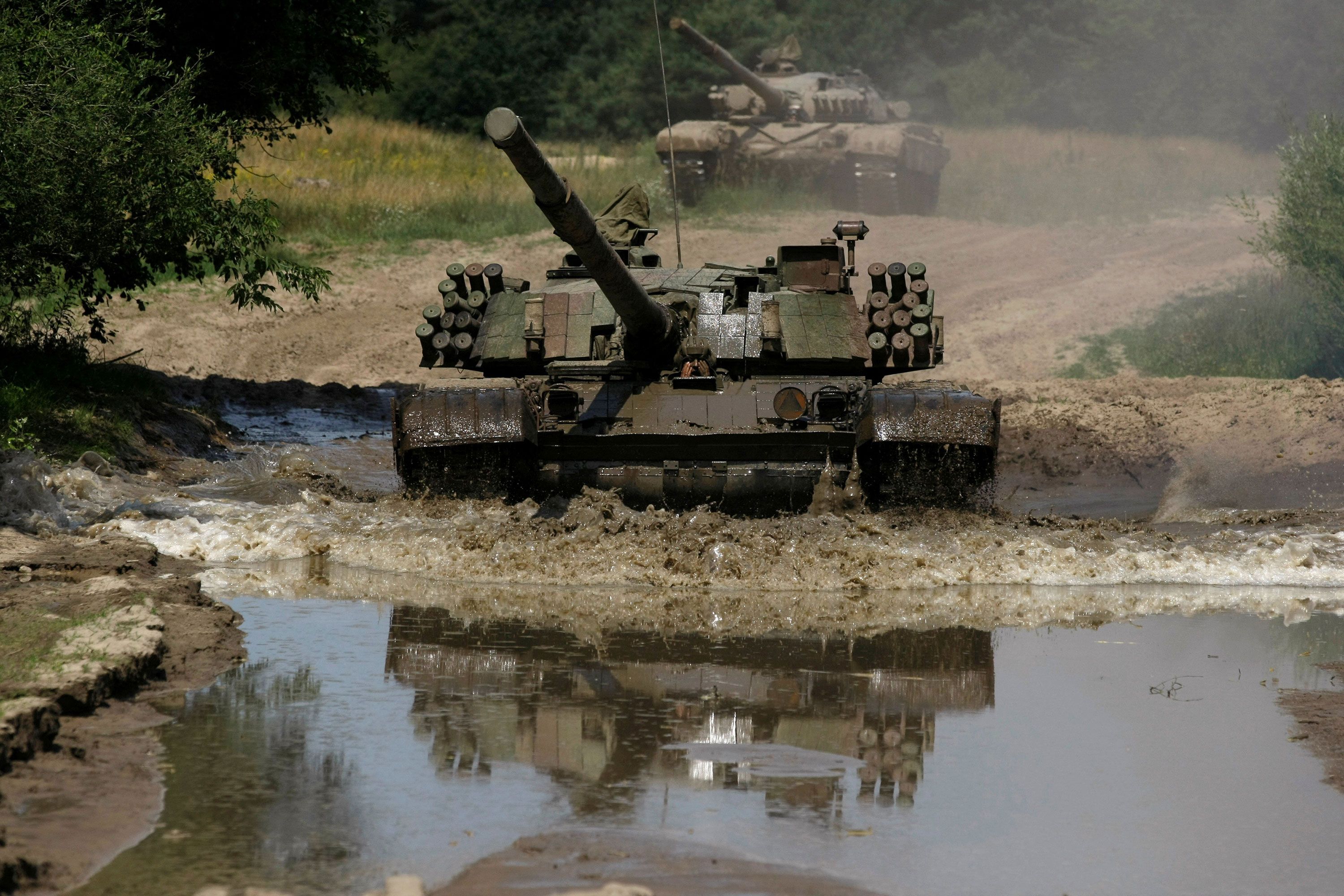 Xe tăng PT-91 – xe tăng hạng nặng Ukraine từng nhận được từ Ba Lan (ảnh: CNN)