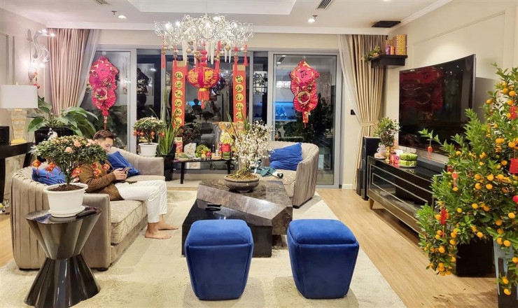 Không gian "sang - xịn - mịn" nhà Mạnh Trường.