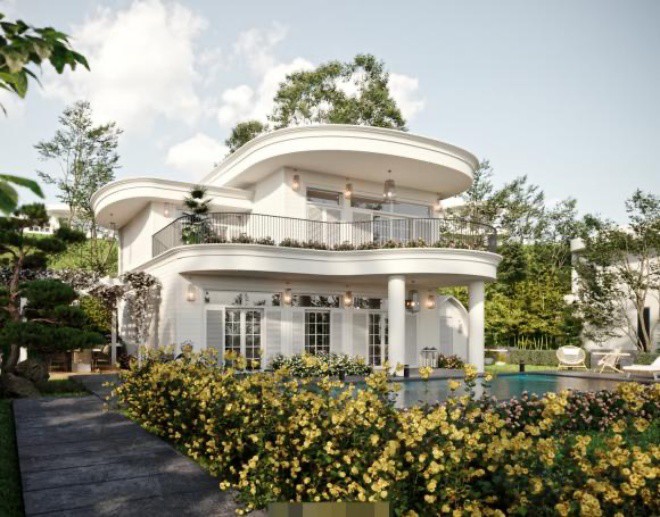 Căn nhà này sẽ là nơi nghỉ dưỡng của gia đình Mạnh Trường.