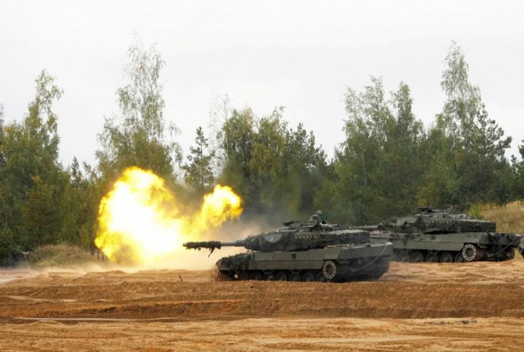 Xe tăng Leopard 2. Ảnh: Reuters