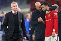 MU bay cao nhờ Fernandes chói sáng, Ten Hag phải cảm ơn Solskjaer