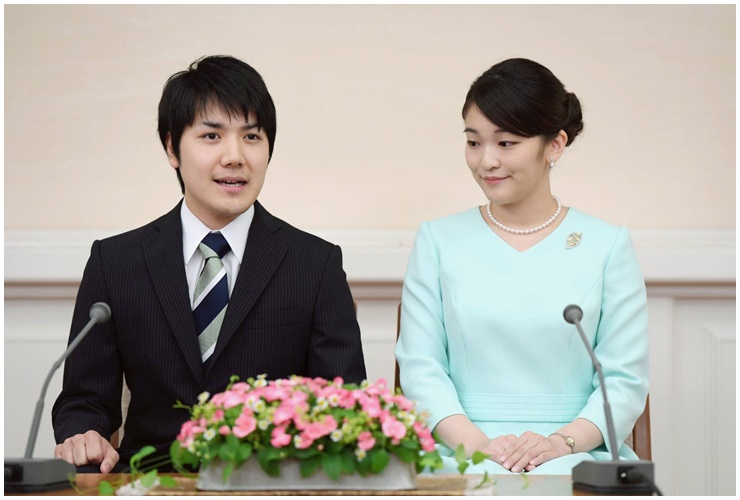 Kei Komuro vào thời điểm đính hôn với cựu Công chúa Mako.
