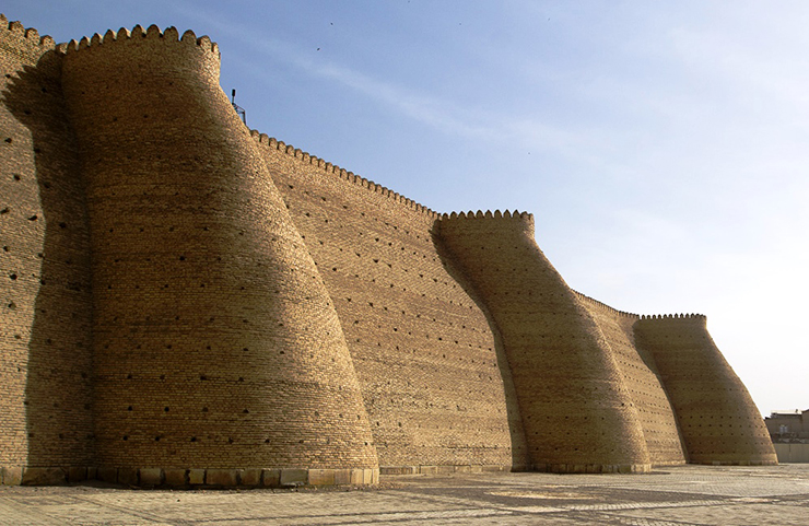 Ark Citadel là di tích cổ xưa nhất ở Bukhara. Theo các cuộc khai quật khảo cổ học, tòa thành thuộc thế kỷ thứ 3 – 4, có diện tích 3,9ha. Đó là một tòa thành hình chữ nhật, kéo dài từ tây sang đông. Cổng trước của tòa thành được bao quanh bởi 2 tòa tháp độc đáo. Chiều cao của các bức tường là 16 – 20m, dài 789m. Trong suốt chiều dài lịch sử của mình, Ark Citadel nhiều lần bị phá hủy nhưng được phục hồi lại.
