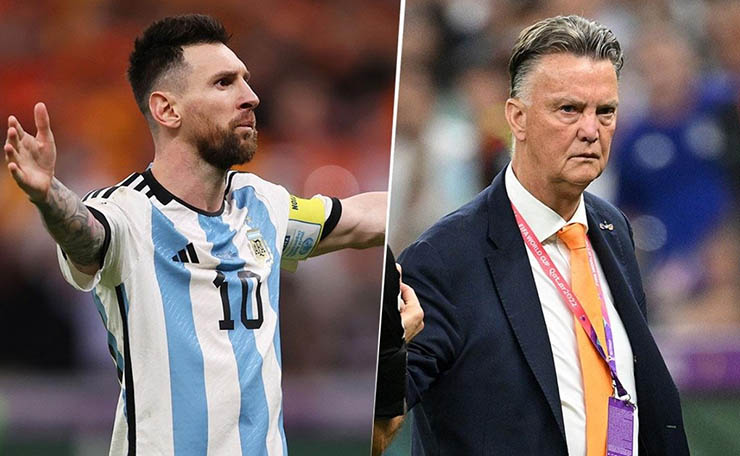Messi từng "mặt nặng mày nhẹ" với Van Gaal ở World Cup 2022